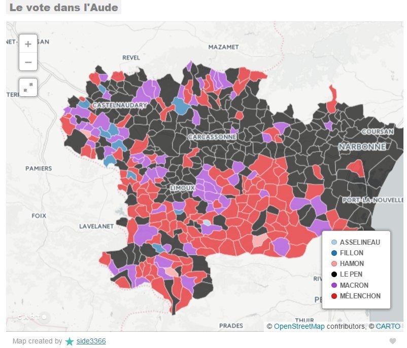 Le FN gagnant du 1er tour dans&nbsp;l&rsquo;Aude