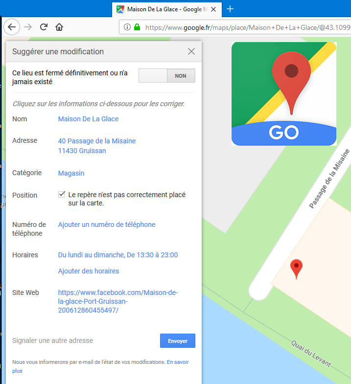 maison glace Go Maps